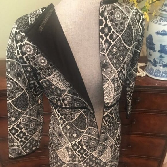 Zara Paisley Empire Waist Dress Size Medium - Picture 5 of 7